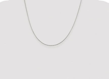 Sterling Silver Rhodium-plated Diamond-cut Round Spiga Chain (Style QSR025R-20)