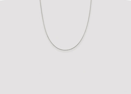 Sterling Silver Rhodium-plated Diamond-cut Round Spiga Chain (Style QSR025R-22)
