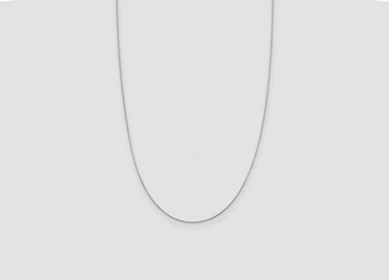 Sterling Silver Rhodium-plated Diamond-cut Round Spiga Chain (Style QSR025R-26)