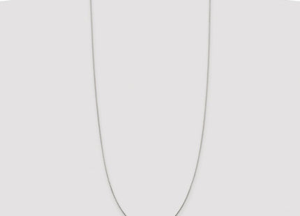 Sterling Silver Rhodium-plated Diamond-cut Round Spiga Chain (Style QSR025R-30)