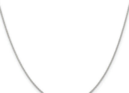 Sterling Silver Diamond-cut Round Spiga Chain, 16 x 0.95mm