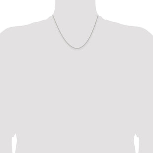 Sterling Silver Diamond-cut Round Spiga Chain (Style QSR030-18)