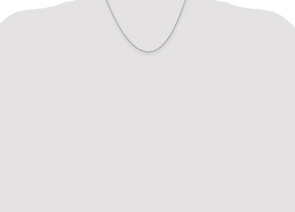 Sterling Silver Rhodium-plated Diamond-cut Round Spiga Chain (Style QSR030R-18)