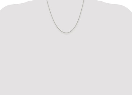 Sterling Silver Rhodium-plated Diamond-cut Round Spiga Chain (Style QSR030R-20)