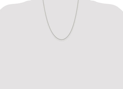 Sterling Silver Rhodium-plated Diamond-cut Round Spiga Chain (Style QSR030R-22)