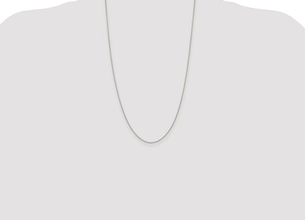 Sterling Silver Rhodium-plated Diamond-cut Round Spiga Chain (Style QSR030R-26)