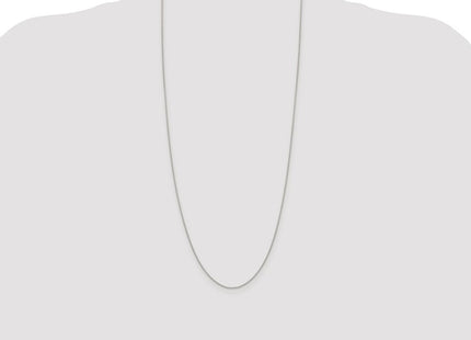 Sterling Silver Rhodium-plated Diamond-cut Round Spiga Chain (Style QSR030R-30)