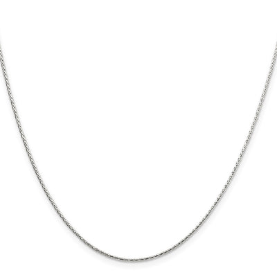 Sterling Silver . Diamond-cut Round Spiga Chain w/2in ext.