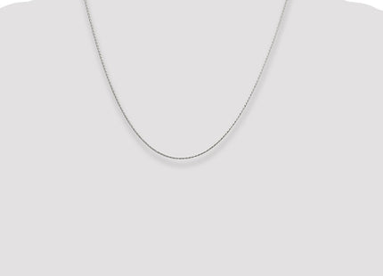 Sterling Silver Diamond-cut Round Spiga Chain (Style QSR035-20)