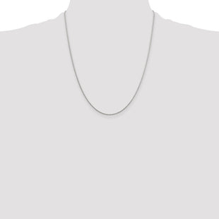 Sterling Silver Diamond-cut Round Spiga Chain (Style QSR035-22)