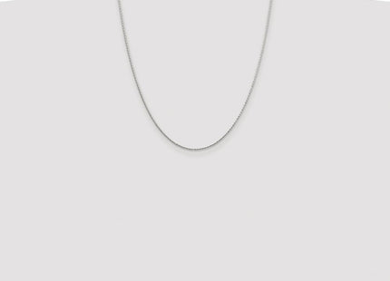 Sterling Silver Rhodium-plated Diamond-cut Round Spiga Chain (Style QSR035R-22)