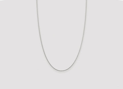 Sterling Silver Rhodium-plated Diamond-cut Round Spiga Chain (Style QSR035R-26)