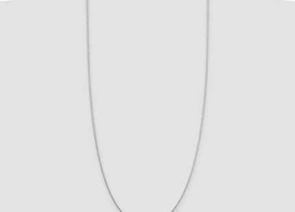 Sterling Silver Rhodium-plated Diamond-cut Round Spiga Chain (Style QSR035R-30)