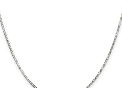 Sterling Silver Diamond-cut Round Spiga Chain, 16 x 1.45mm