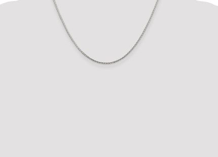 Sterling Silver Diamond-cut Round Spiga Chain (Style QSR040-18)