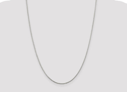 Sterling Silver Diamond-cut Round Spiga Chain (Style QSR040-24)