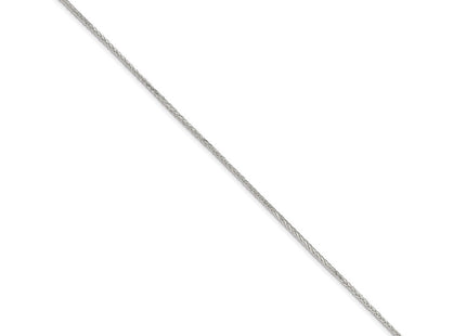Sterling Silver Diamond-cut Round Spiga Bracelet