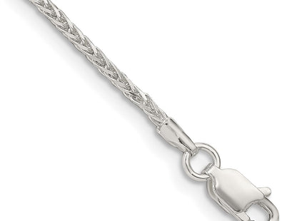 Sterling Silver Diamond-cut Round Spiga Chain (Style QSR040-8)