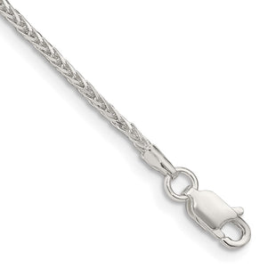 Sterling Silver Diamond-cut Round Spiga Chain (Style QSR040-8)