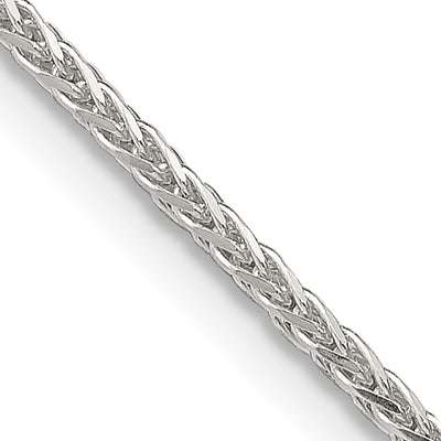 Sterling Silver . Diamond-cut Round Spiga Chain w/2in ext.