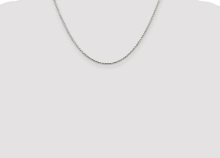 Sterling Silver Rhodium-plated Diamond-cut Round Spiga Chain (Style QSR040R-18)