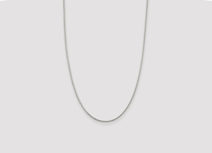 Sterling Silver Rhodium-plated Diamond-cut Round Spiga Chain (Style QSR040R-26)