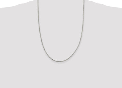 Sterling Silver Diamond-cut Round Spiga Chain (Style QSR050-22)