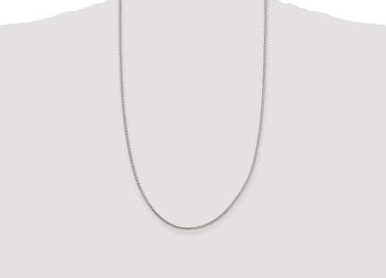 Sterling Silver Diamond-cut Round Spiga Chain (Style QSR050-26)