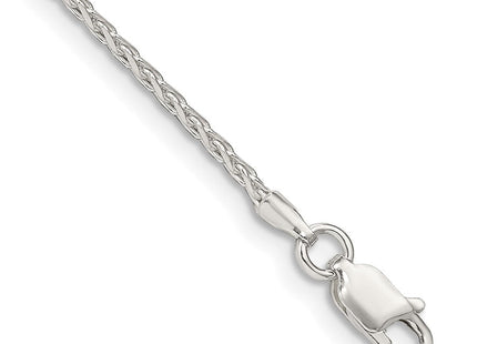 Sterling Silver Diamond-cut Round Spiga Chain (Style QSR050-8)