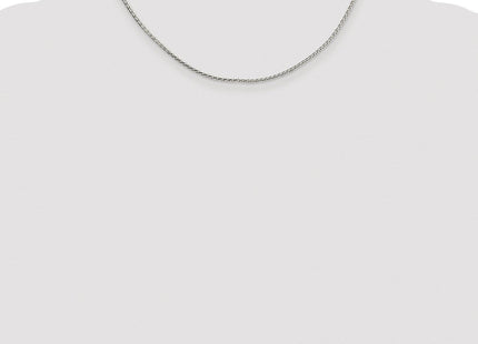 Sterling Silver Rhodium-plated Diamond-cut Round Spiga Chain (Style QSR050R-16)