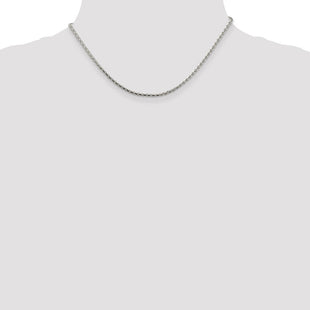 Sterling Silver Diamond-cut Round Spiga Chain (Style QSR060-16)