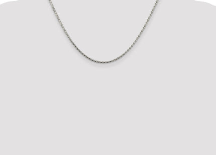 Sterling Silver Diamond-cut Round Spiga Chain (Style QSR060-18)