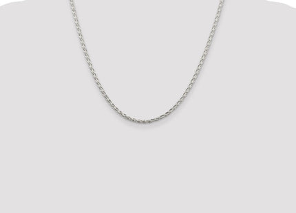 Sterling Silver Diamond-cut Round Spiga Chain (Style QSR080-20)