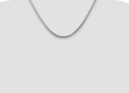 Sterling Silver Diamond-cut Round Spiga Chain (Style QSR100-18)