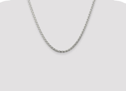 Sterling Silver Diamond-cut Round Spiga Chain (Style QSR100-20)