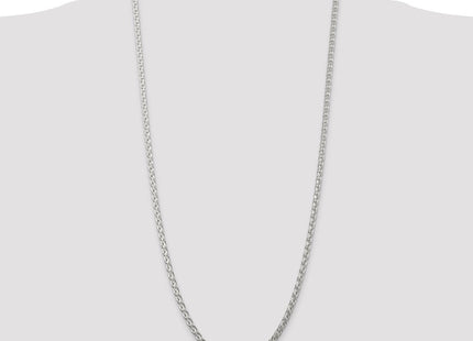 Sterling Silver Diamond-cut Round Spiga Chain (Style QSR100-30)