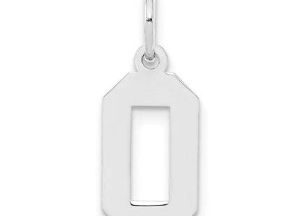 Sterling silver number 0 charm