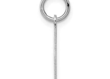 Sterling silver number 1 charm, alternate view
