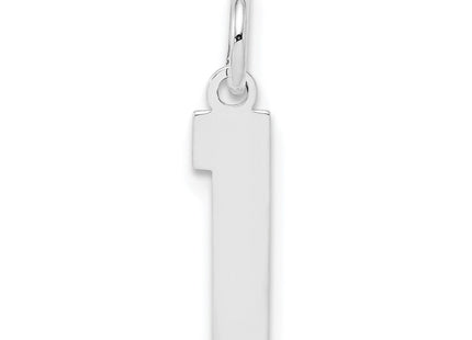 Sterling silver number 1 charm