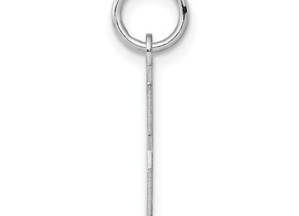Sterling silver number 3 charm, alternate view