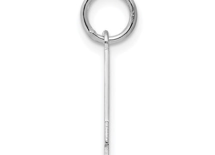 Sterling silver number 4 charm, alternate view
