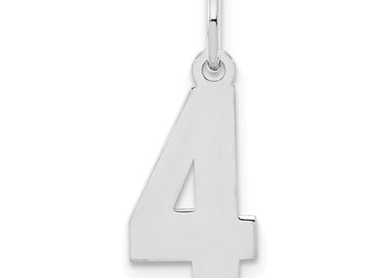 Sterling silver number 4 charm