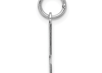 Sterling silver number 5 charm, alternate view