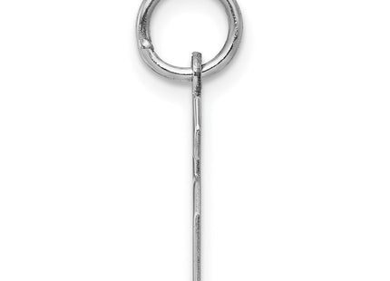 Sterling silver number 6 charm, alternate view