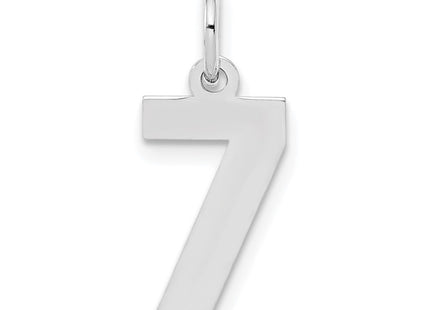 Sterling silver number 7 charm
