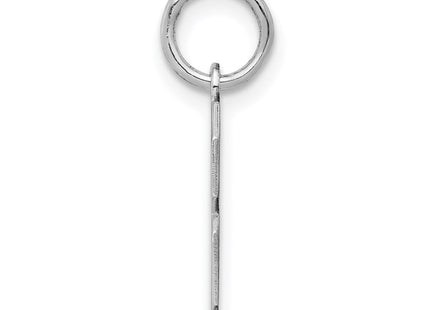 Sterling silver number 8 charm, alternate view