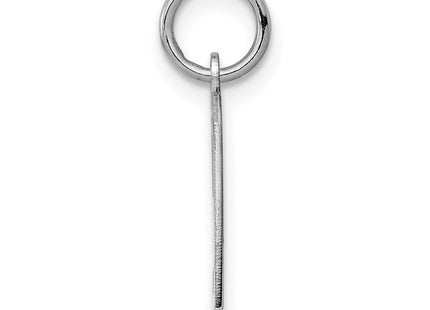 Sterling silver number 9 charm, alternate view