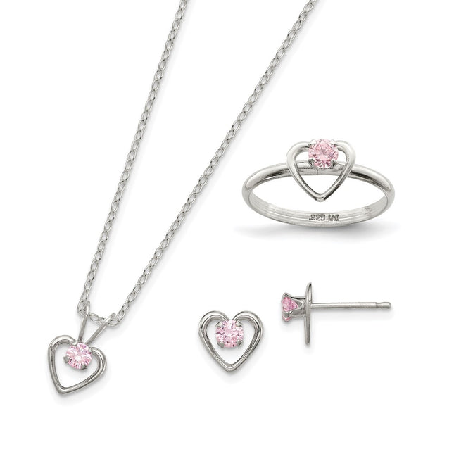 Sterling Silver Rings Style QST247SET - Classique Jewelry Inc.