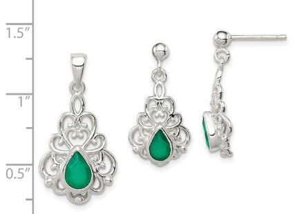 Sterling Silver Earrings Style QST251 - Classique Jewelry Inc.