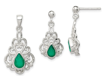 Sterling Silver Earrings Style QST251 - Classique Jewelry Inc.